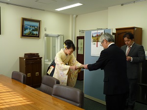 卒業時成績優秀者が表彰されました。