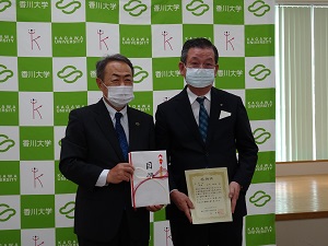 又信会（同窓会組織）が緊急学生支援へ寄付