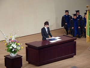 歓迎の辞･経済学部3年生