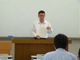 6月15日担当教員の説明