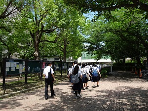 北キャンパスへ