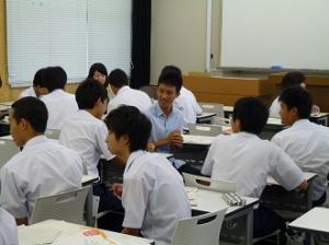 2015年7月23日（木）大学訪問「岡山県立玉野光南高等学校」　担当教員：大杉奉代