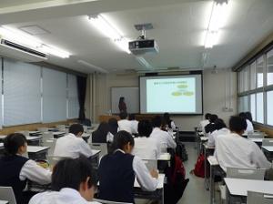 2015年10月1日（木）大学訪問「香川県立丸亀高等学校」　担当教員：大杉奉代