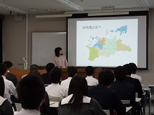 2017年5月24日（水）大学訪問「岡山県立笠岡商業高等学校」　担当教員：古川尚幸