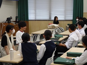 2023年9月27日（水）大学訪問「香川県立丸亀高等学校」　担当教員：海野晋悟