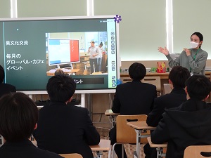 2023年12月8日（金）大学訪問「兵庫県立鳴尾高等学校」　担当教員：朴恩芝