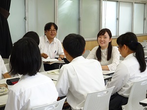 在学生との交流