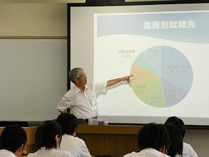 説明する教員2