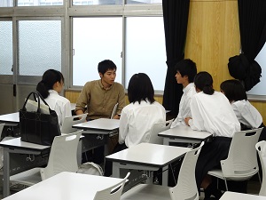在校生との交流